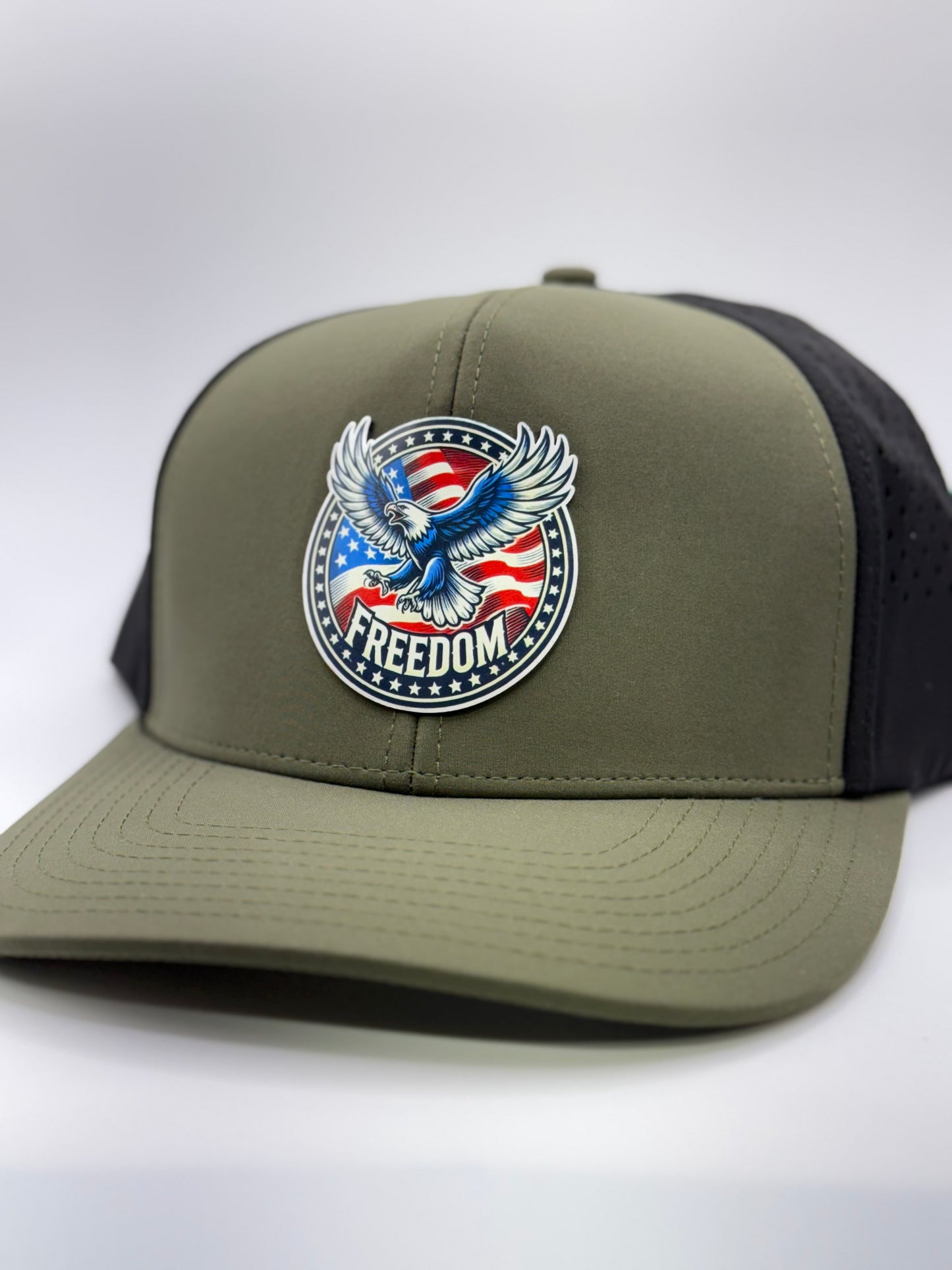 Freedom Eagle Circle Patch Hat