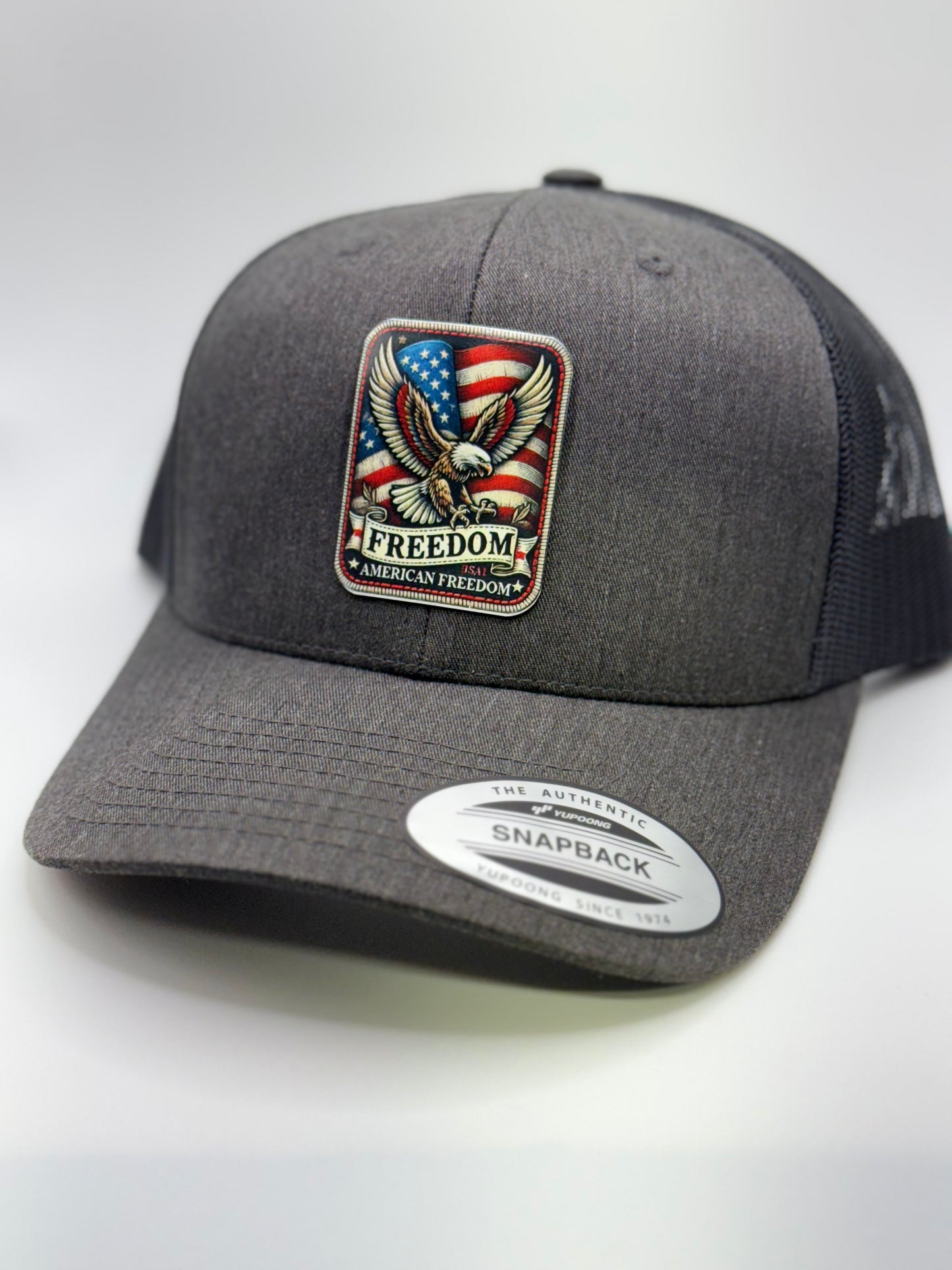 Freedom Eagle Rectangle Patch Hat