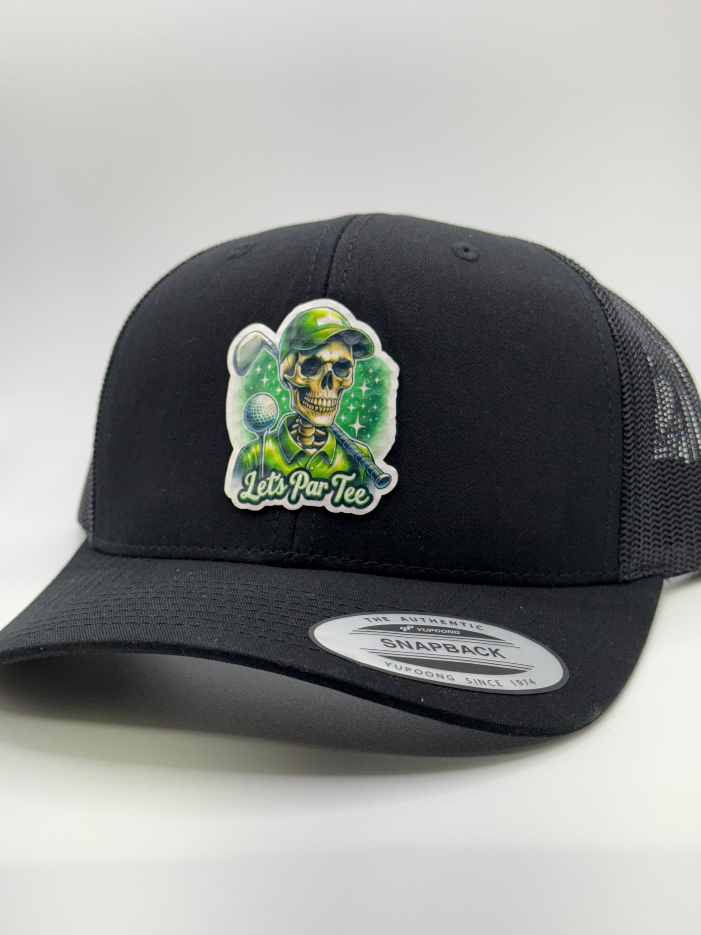 Let's Par Tee Golfer Patch Hat