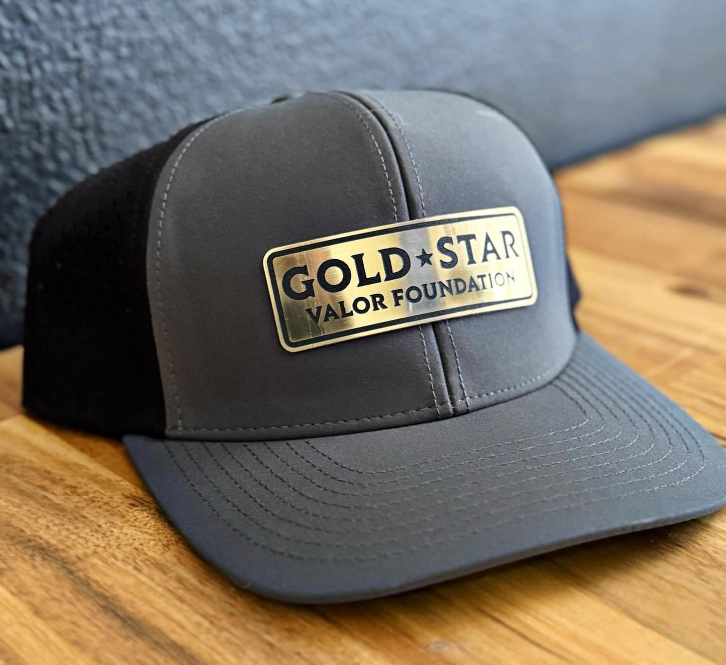 Gold Star Valor Foundation Hat - Gold/Black/White Acrylic