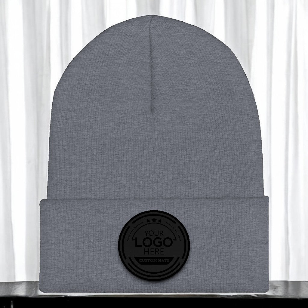 Black/Black Premium Patch Beanie - CHOP Kustomz