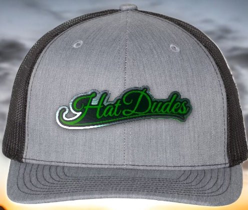 Green/Silver/Black Acrylic Patch Hat - CHOP Kustomz