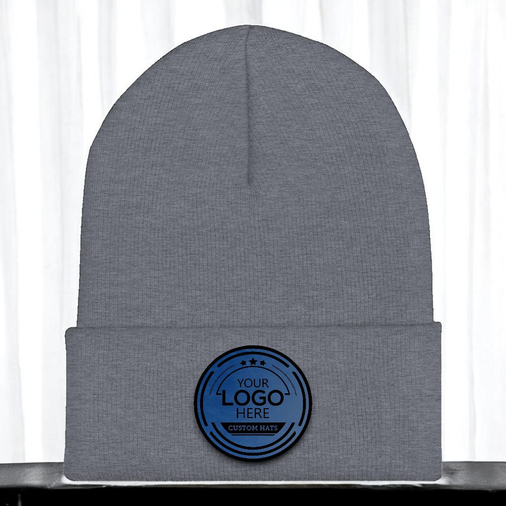 Indigo/Black Premium Patch Beanie - CHOP Kustomz