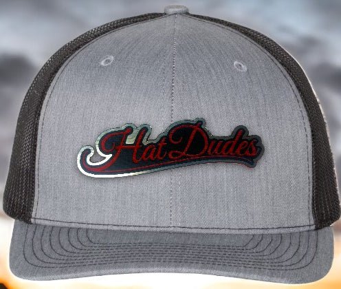 Red/Silver/Black Acrylic Patch Hat - CHOP Kustomz