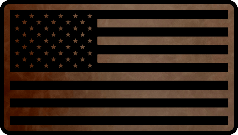 Walnut/Black Morale Patch - CHOP Kustomz