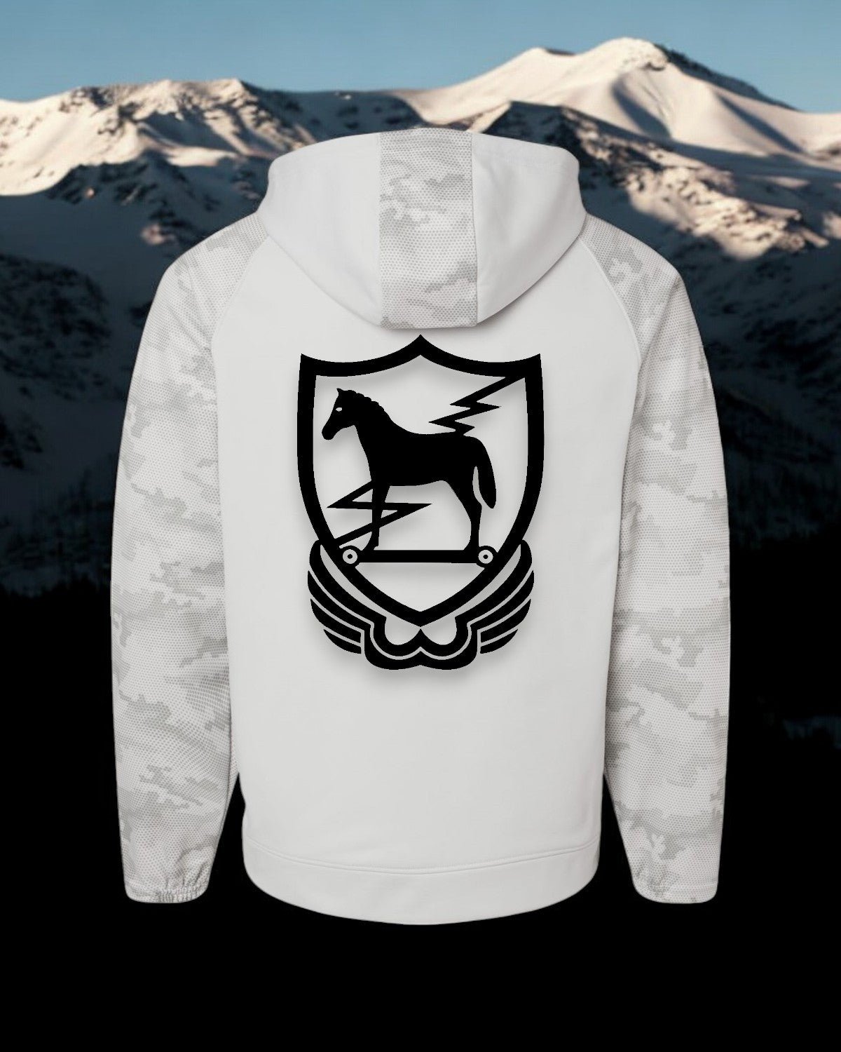 10th Group GSB - Trojan Horse Alpine Camo Performance Hoodie - CHOP Kustomz