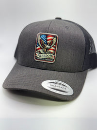 Freedom Eagle Rectangle Patch Hat