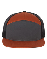 Custom 168-LP Richardson Seven-Panel Trucker Cap with Leatherette Patch