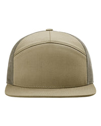 Custom 168-LP Richardson Seven-Panel Trucker Cap with Leatherette Patch